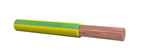 Dynamic autokabel 6mm² geel groen (100m) p.p mtr