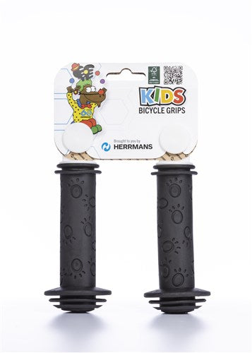 Herrmans Kindergreep 82l handvattenset 115mm ø22mm zwart op kaart