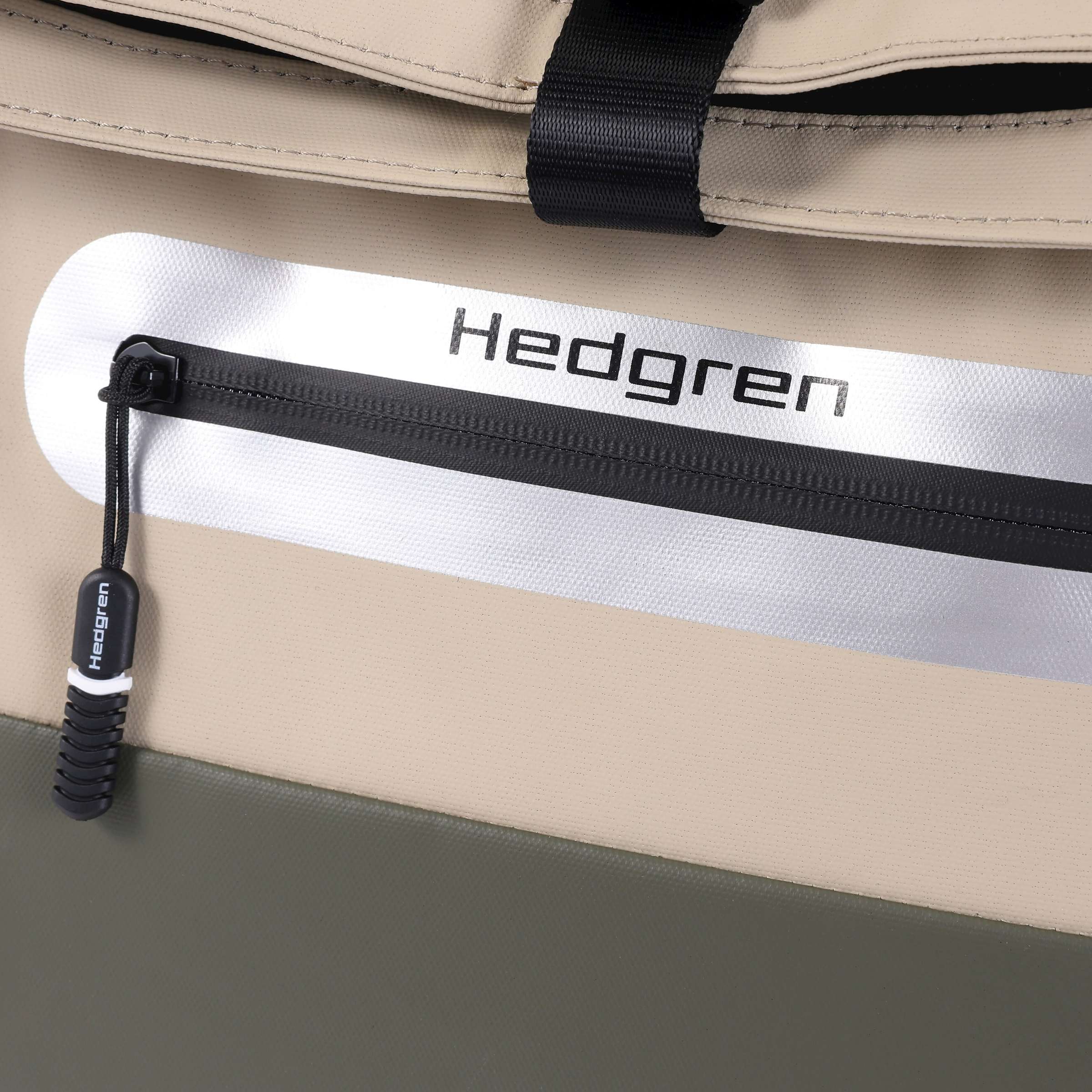 Hedgren woon-werkfietsketting rugtas 18,2l beige olijf