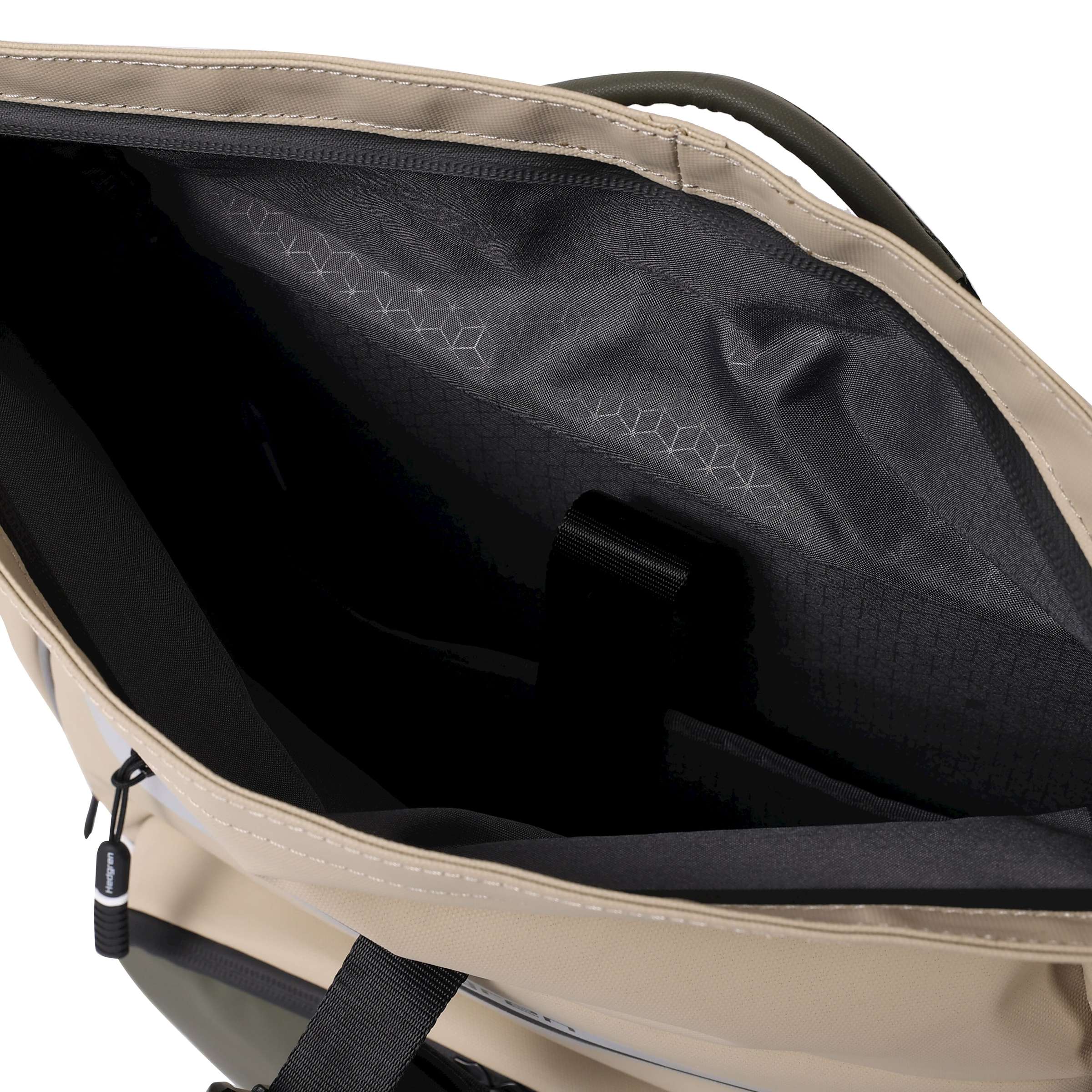 Hedgren woon-werkfietsnaaf rugtas 23,9l beige olijf