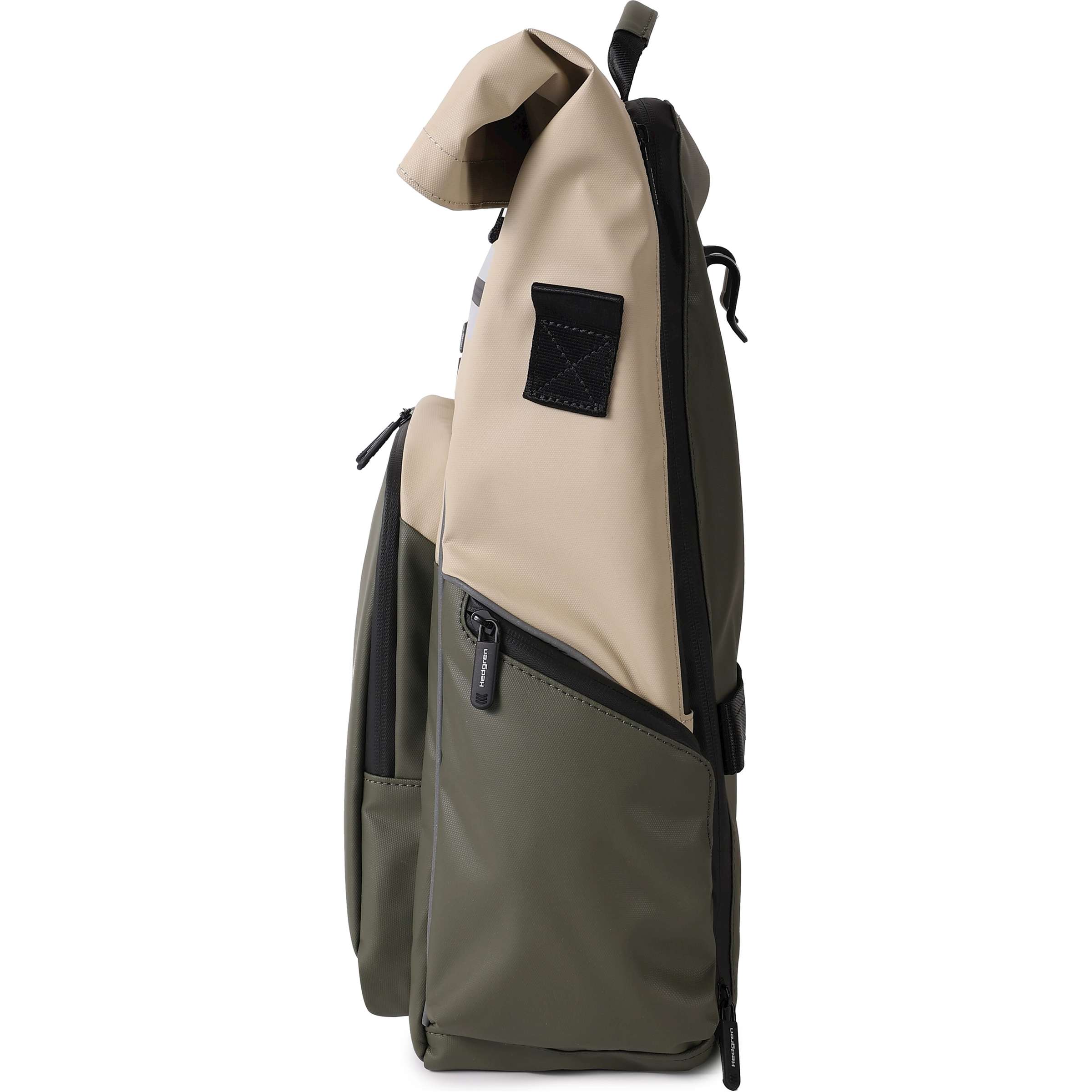 Hedgren woon-werkfietsnaaf rugtas 23,9l beige olijf