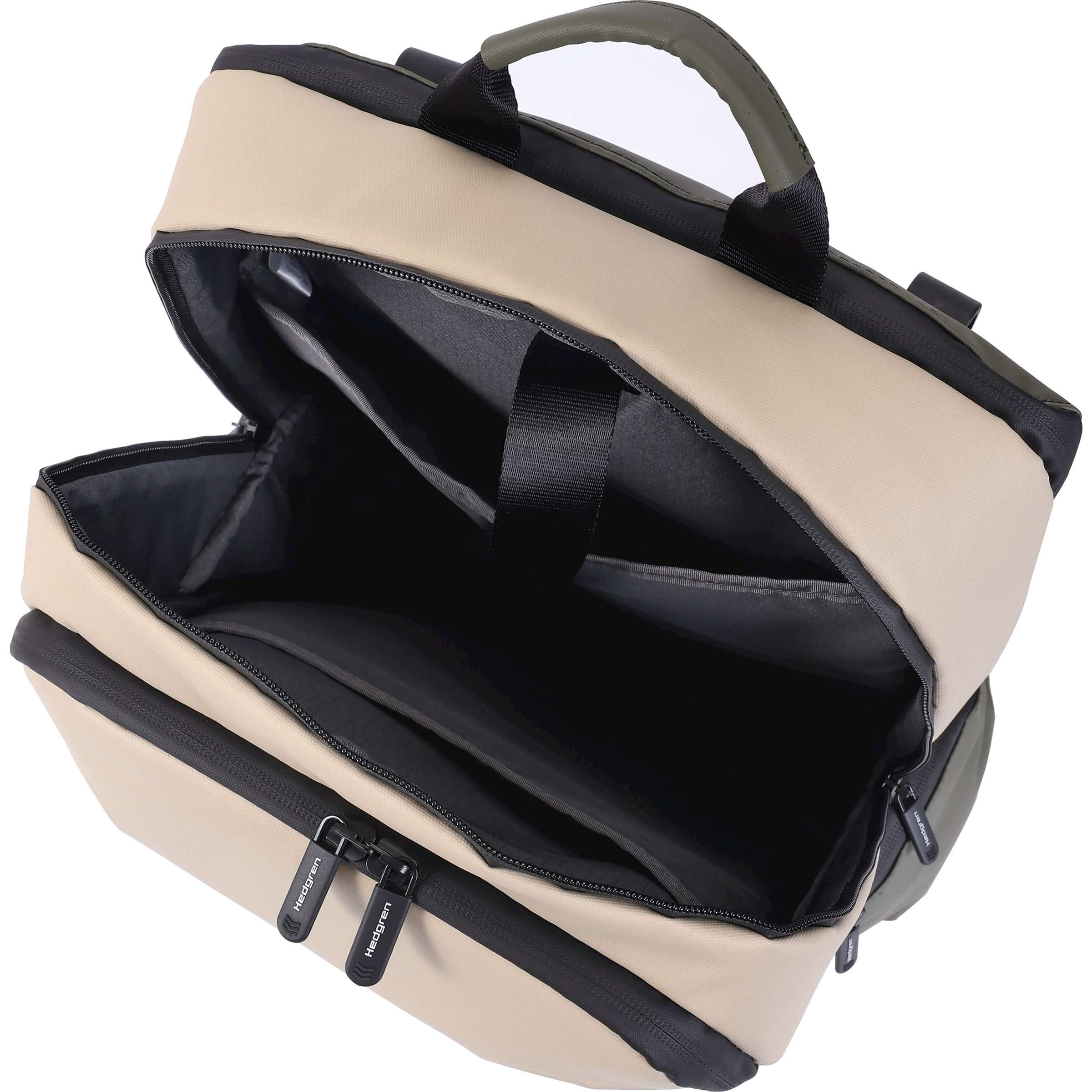 Hedgren pendelfiets stuurpen rugtas 15,6l beige olijf