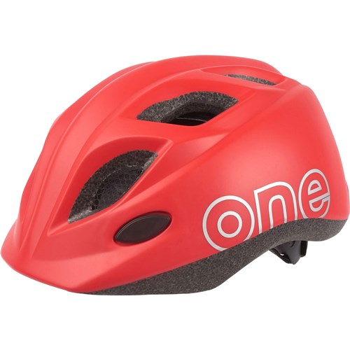 Kinderhelm xs 46-53cm bobike one plus mat rood