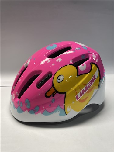 Limar kinderhelm s 46-52cm eend in kuip roze