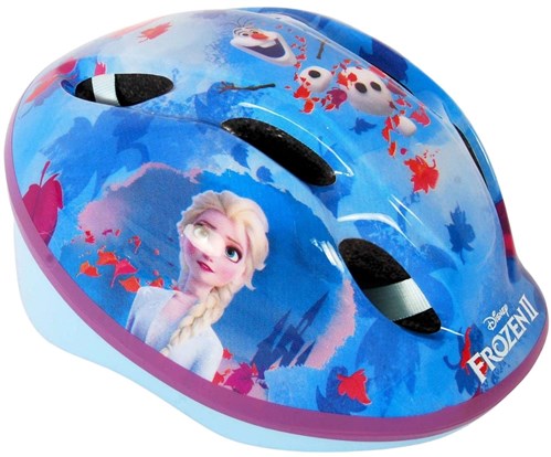 Disney Frozen fiets-skatehelm blauw roze maat 51-55 cm