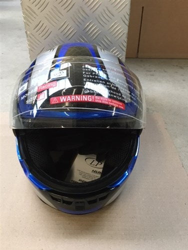 LP full-face helmet L 59-60cm racing blue silver