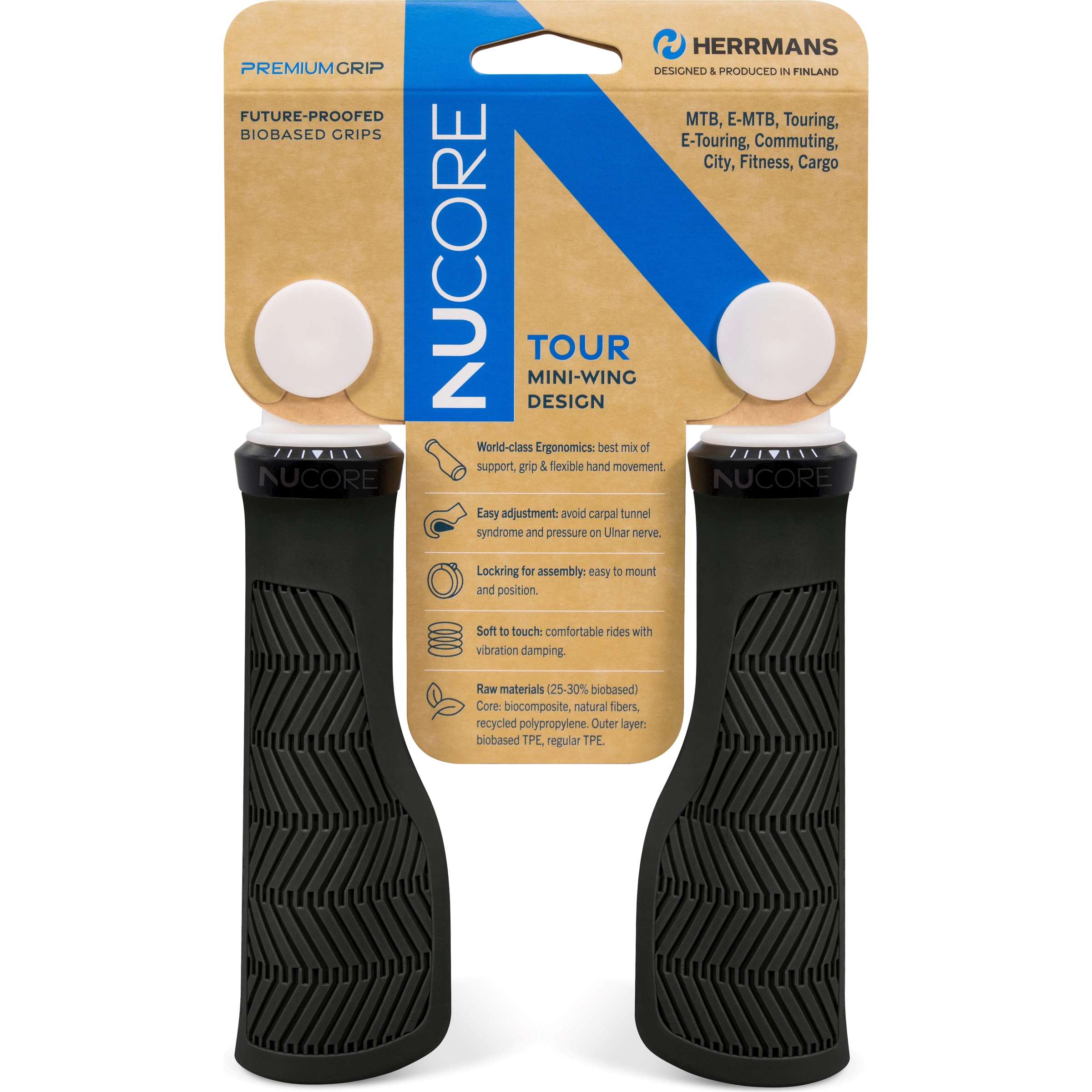 Sturmeyarcher herrmans handvatset nucore tour wave 130 130mm zwart