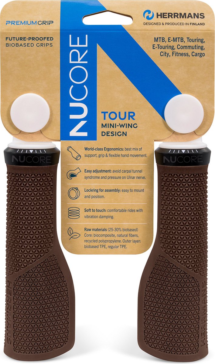 Sturmeyarcher Herrmans handvatset Nucore Tour Peak 130 130mm bruin