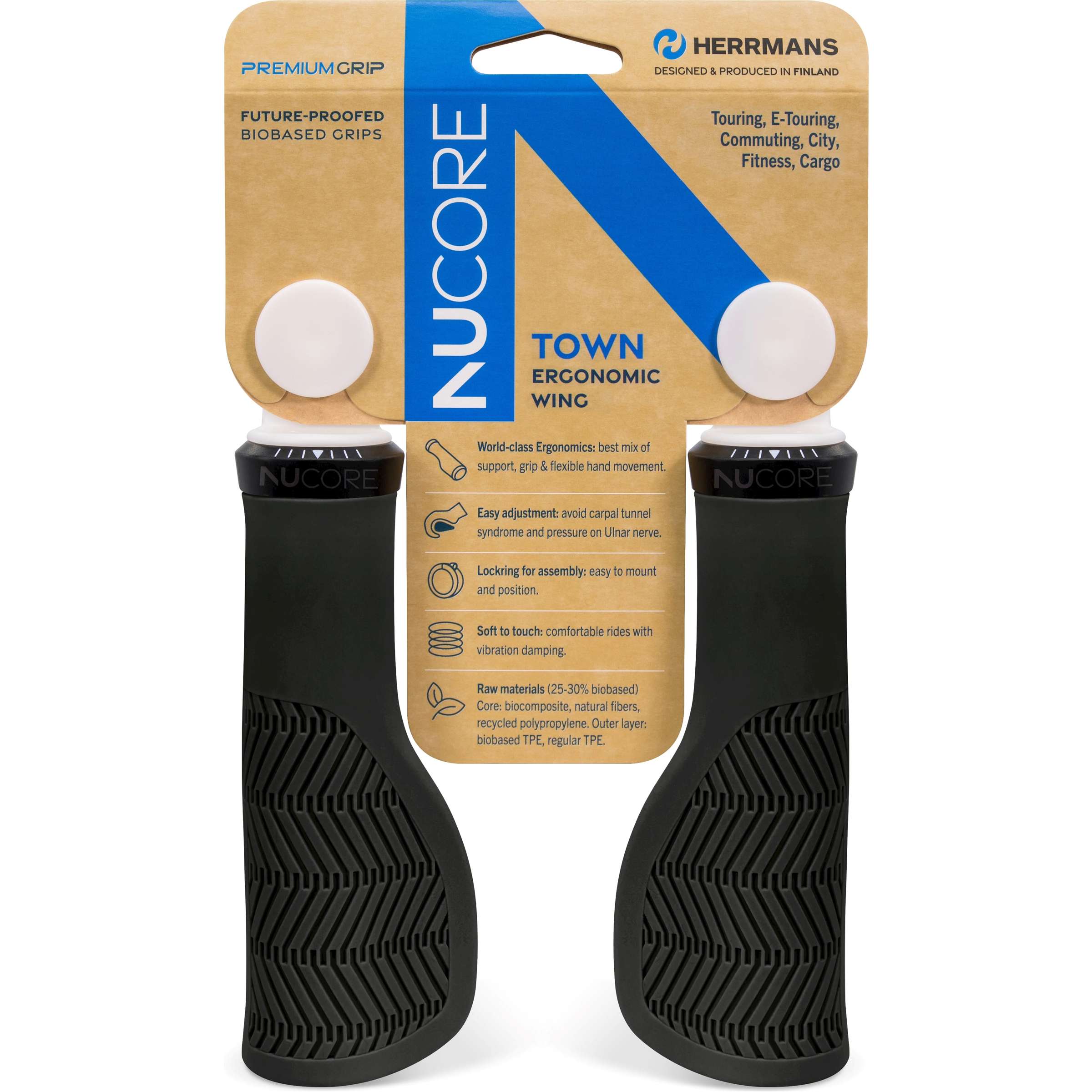 Sturmeyarcher herrmans handvatset nucore town wave 130 130mm zwart