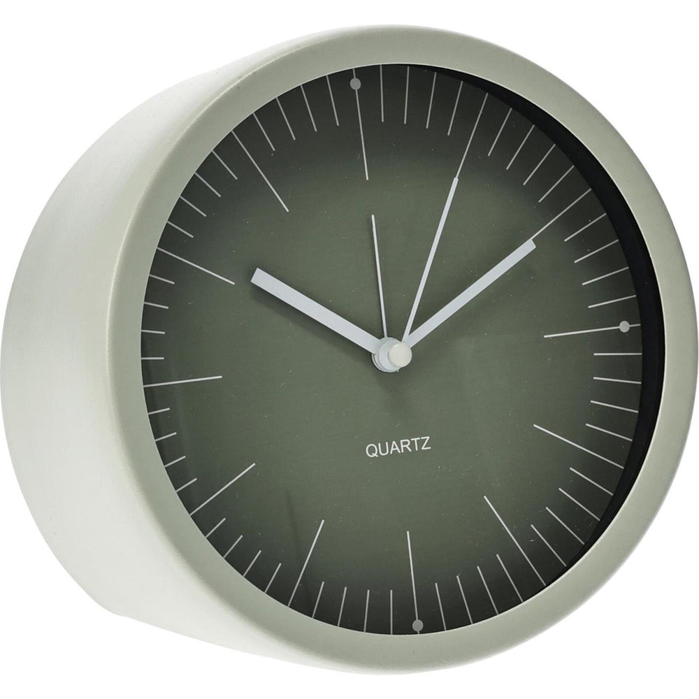 Home styling klok metaal staand 15x7cm