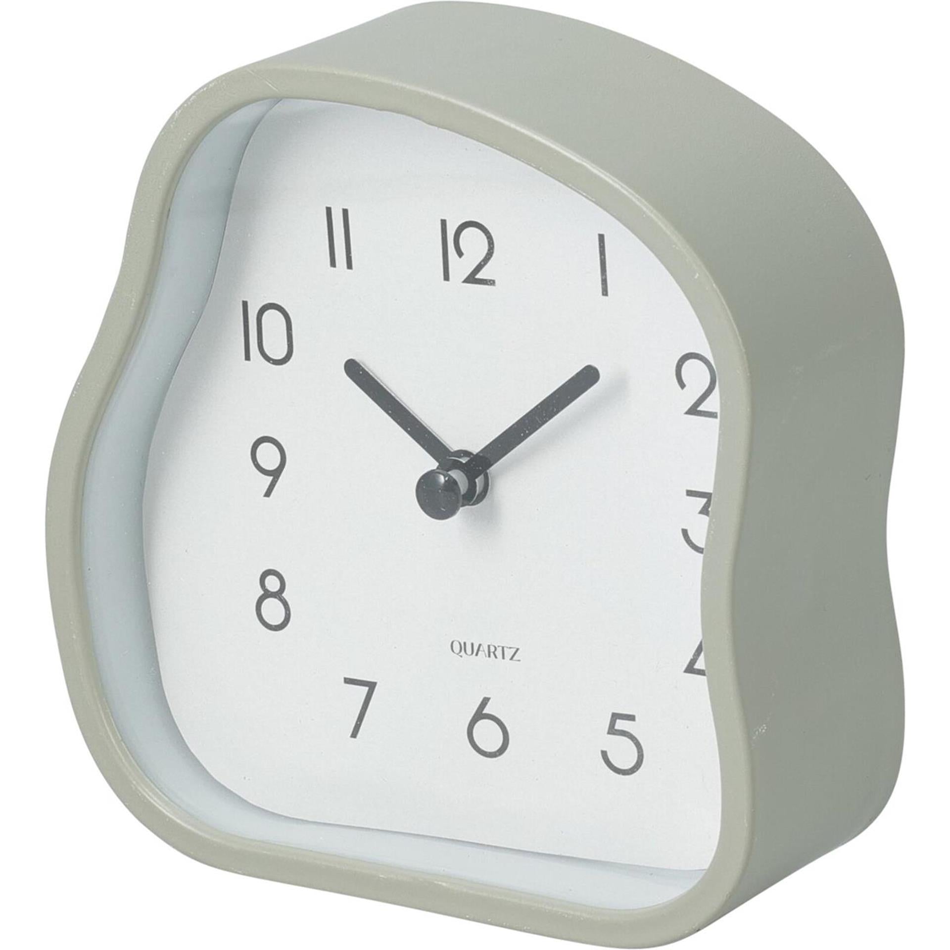 Home styling tafelklok 12x12cm 3 assorti