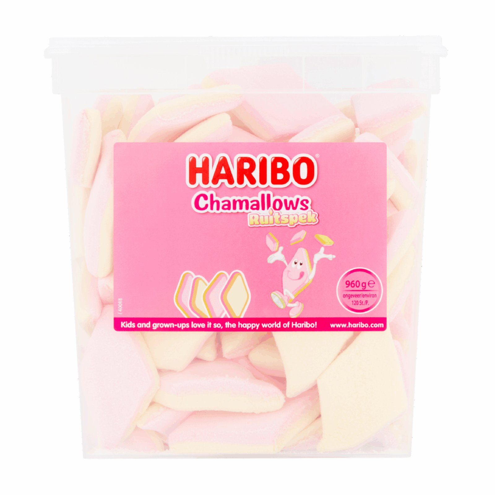 Haribo chamallows ruitspek (120 stuks)