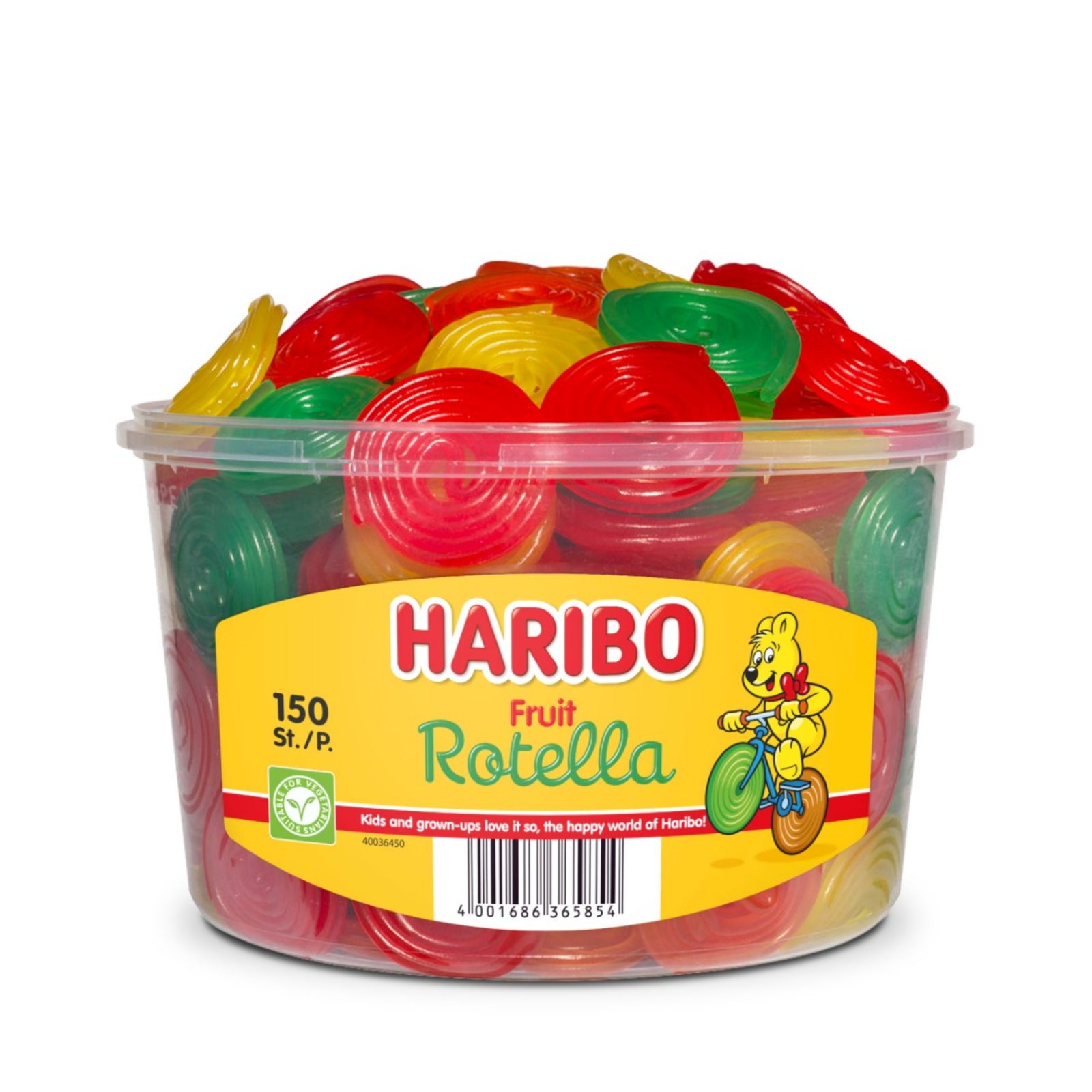 Haribo fruit rotella (150 stuks)