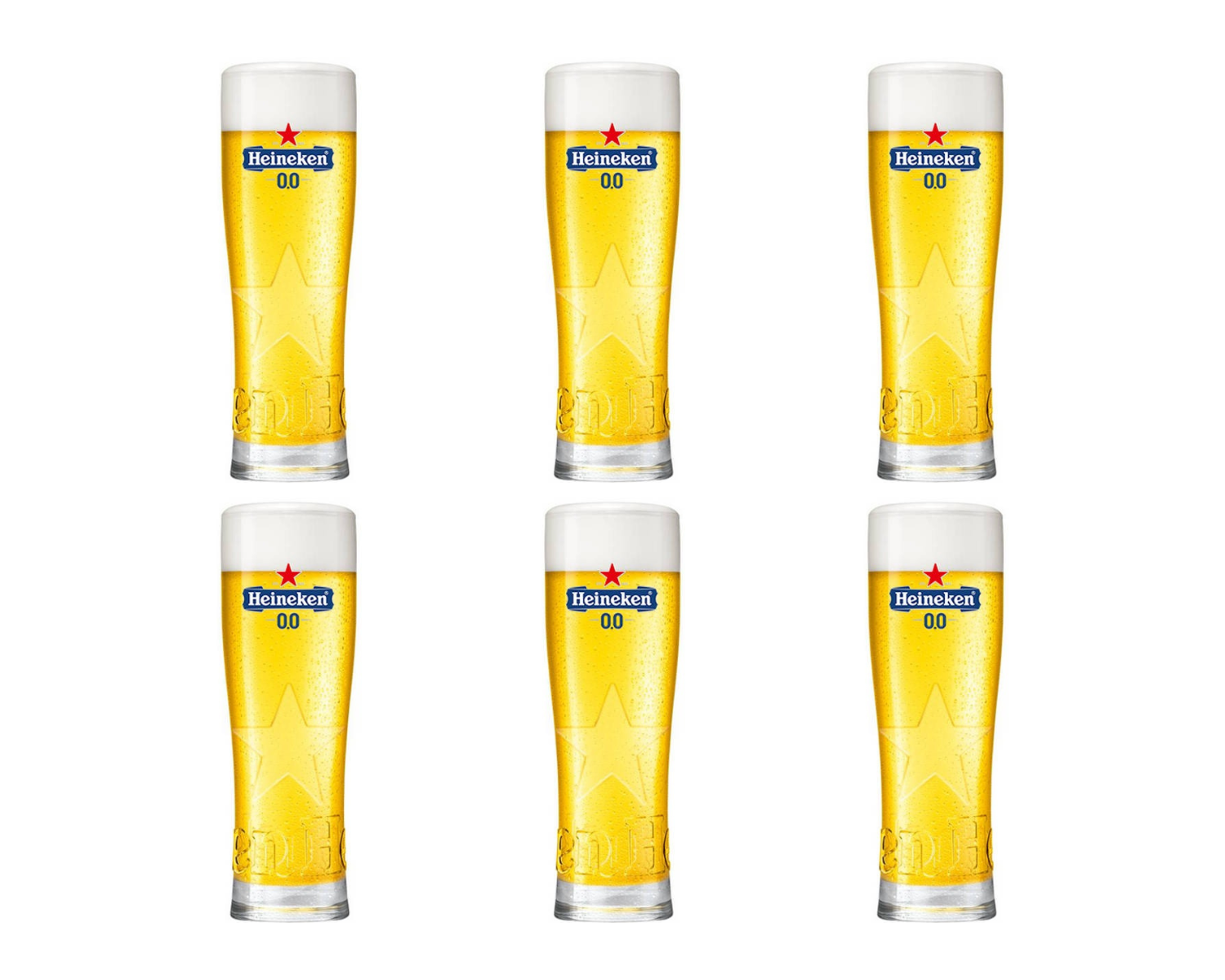 Heineken 0.0% star glas (6x 25cl)