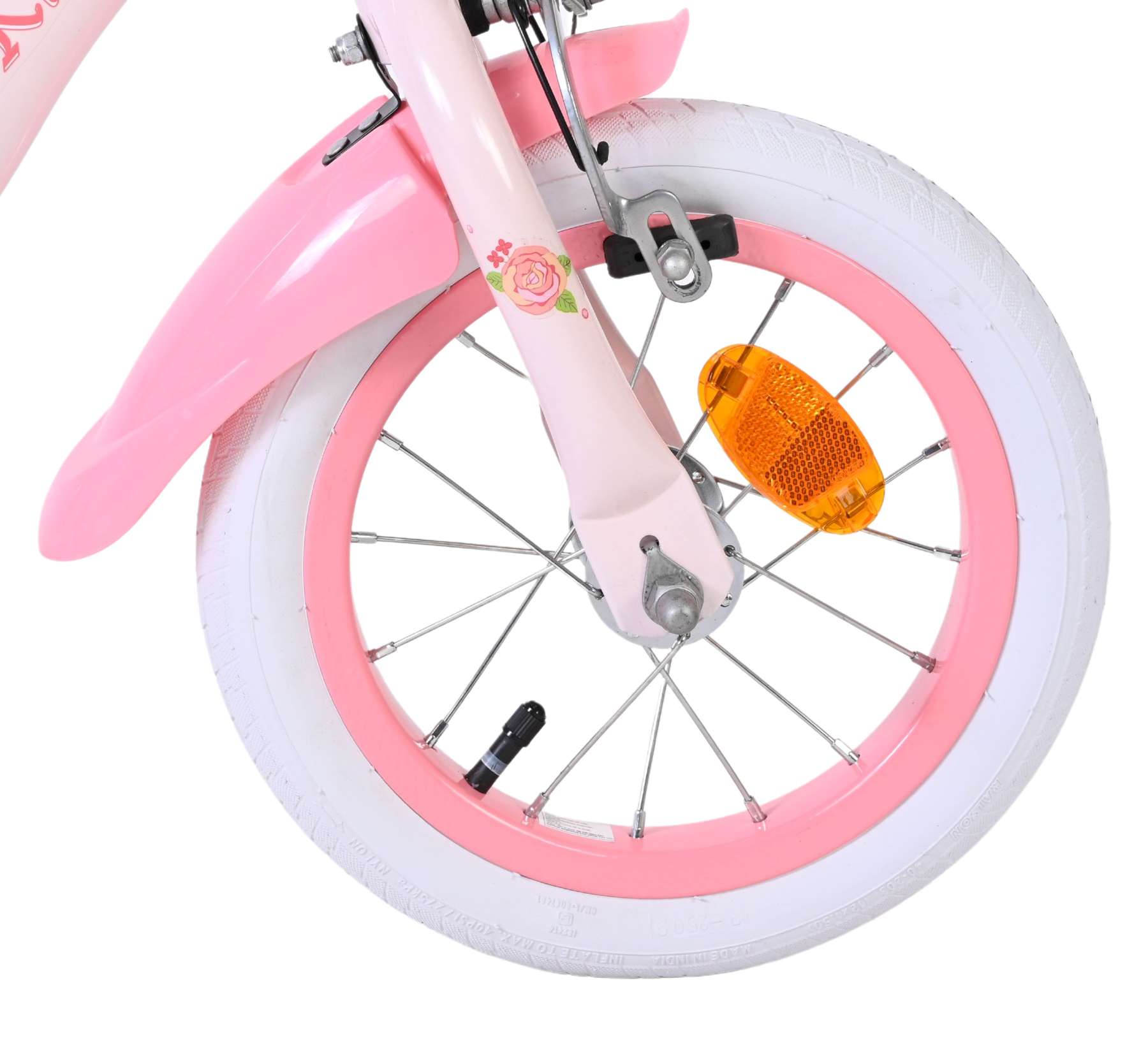 Hello kitty kinderfiets - meisjes - 12 inch - roze - twee handremmen