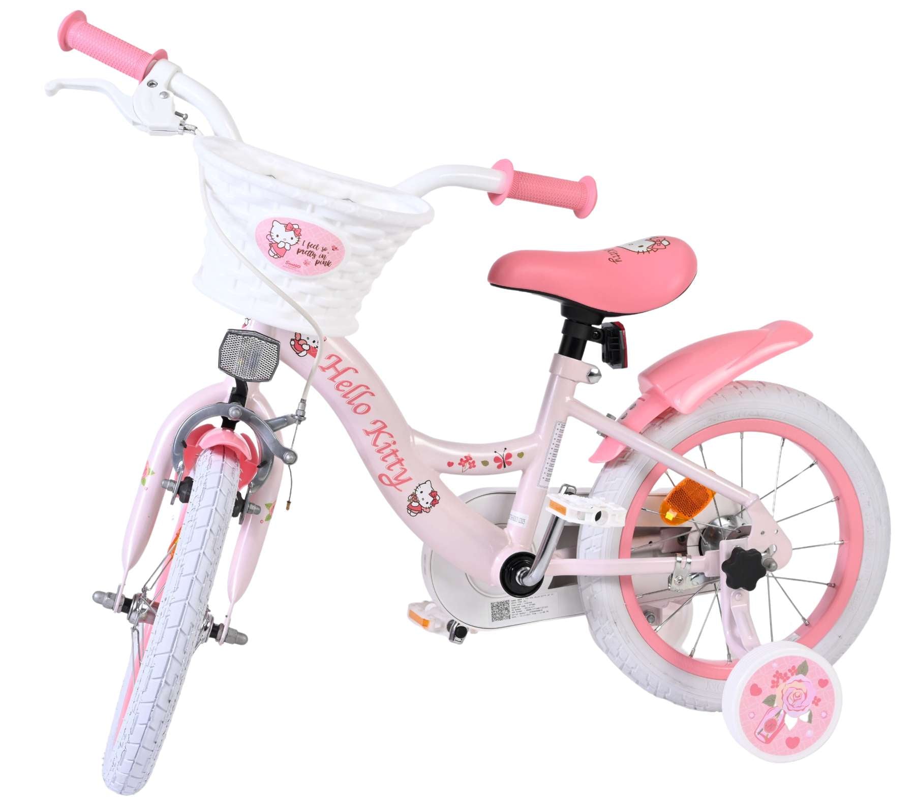 Hello kitty kinderfiets - meisjes - 14 inch - roze