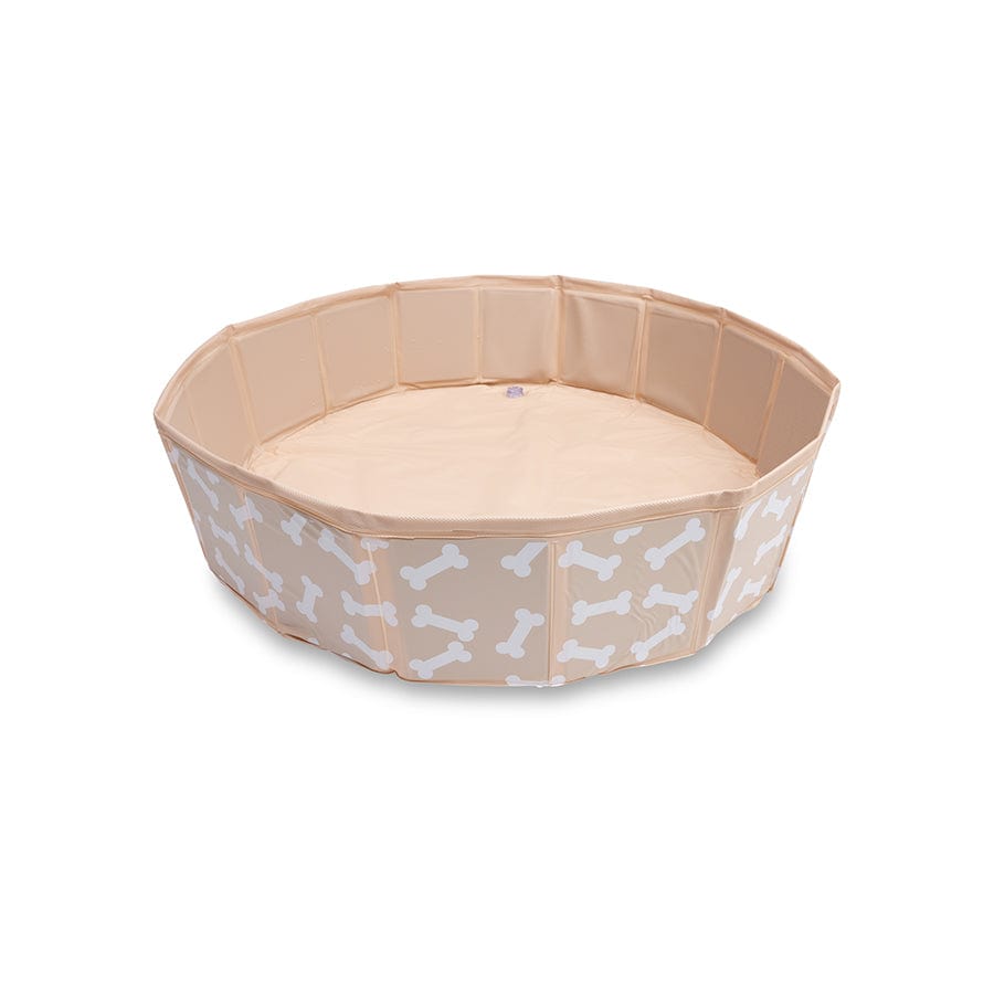 Bonebas | beige honden zwembad ø 80 cm