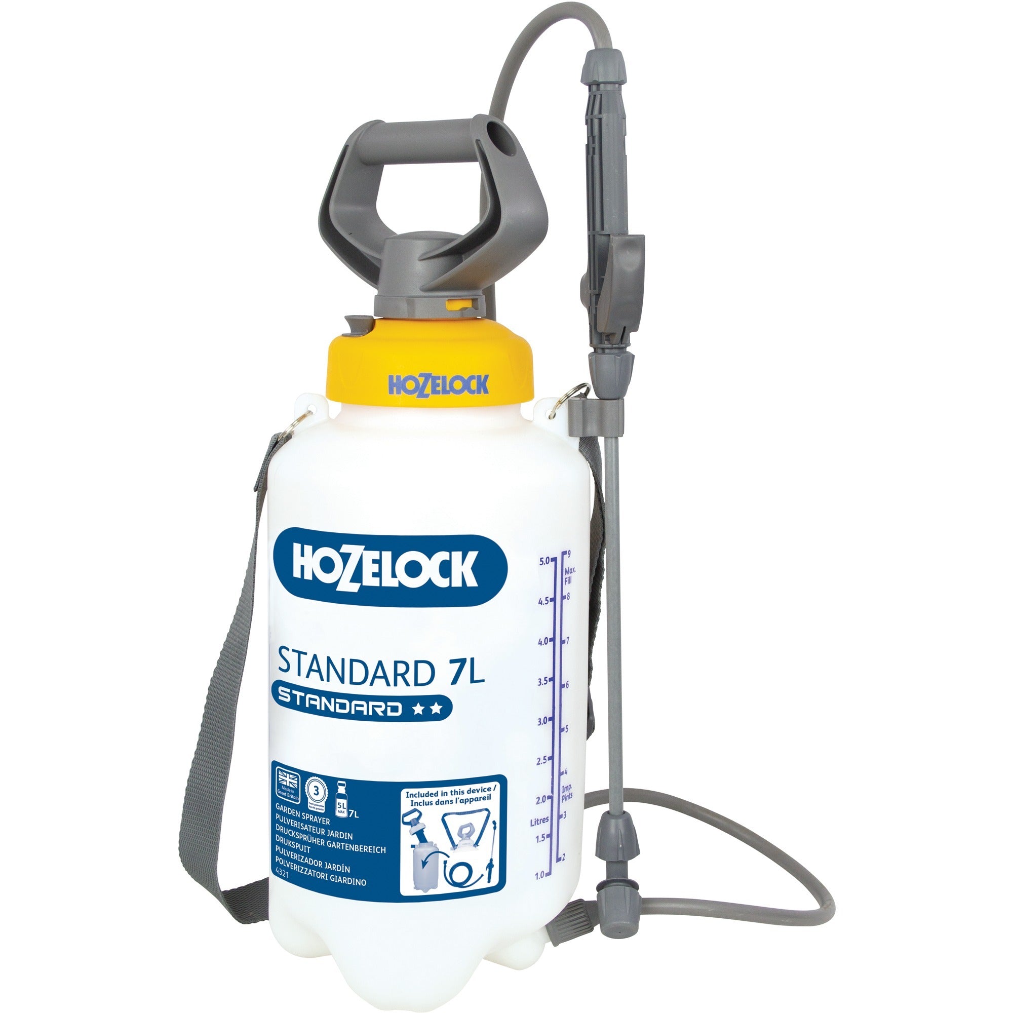 Hozelock Hozelock Standard 7 liter drukspuit