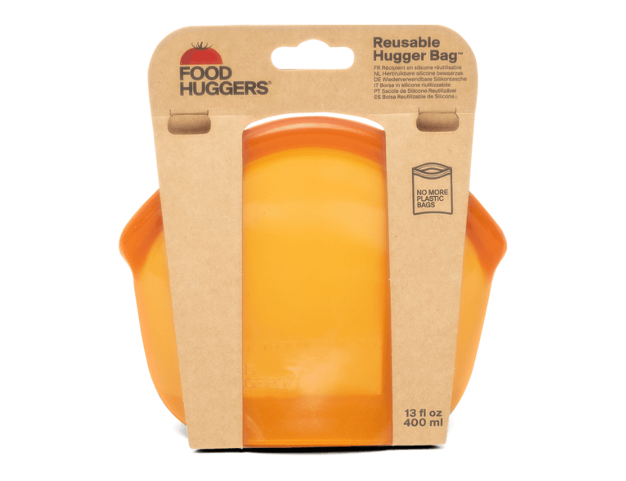Foodhuggers herbruikbare bewaarzak - 400ml - amber