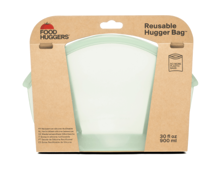 Foodhuggers herbruikbare bewaarzak - 900ml - jeneverbes helder