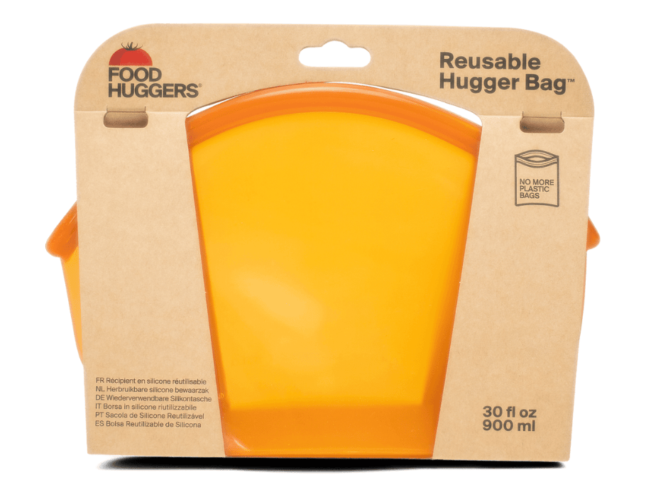 Foodhuggers herbruikbare bewaarzak - 900ml - amber