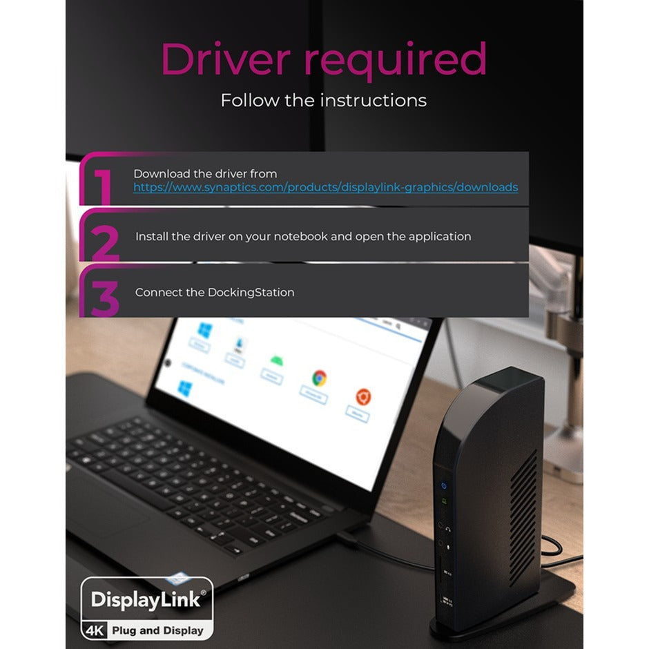 ICY BOX IB-DK2256AC 12-in-1 DisplayLink Hybride DockingStat