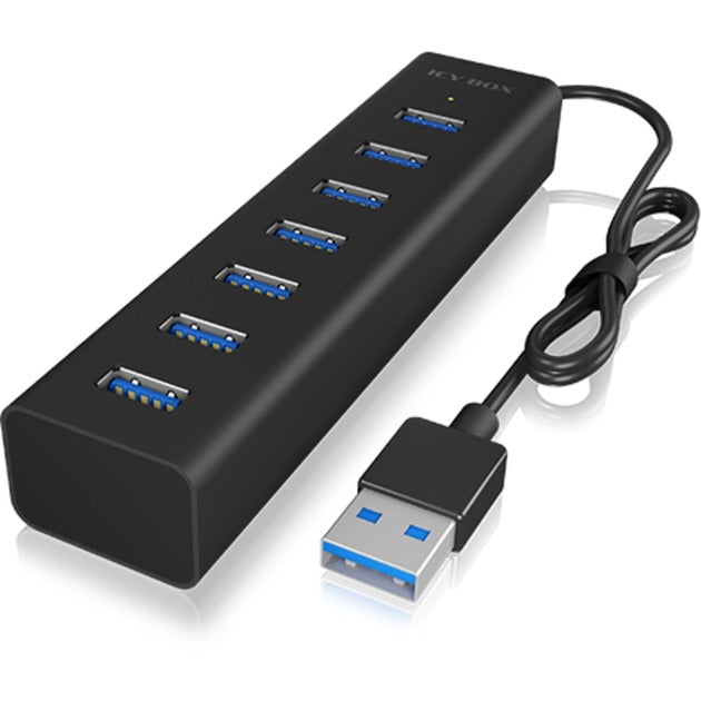 Icy box ib-hub1700-u3 usb-hub (zwart)