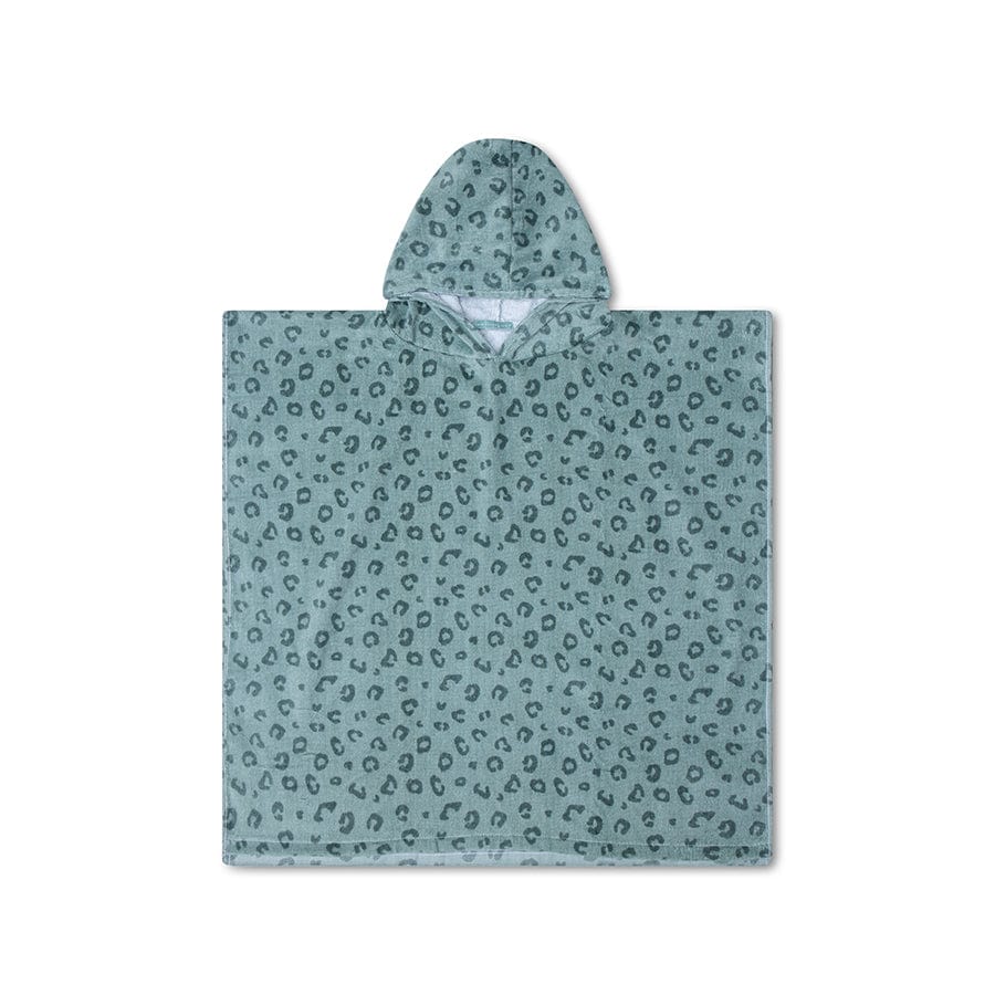 Luipaard | groene strandponcho 65 x 65 cm