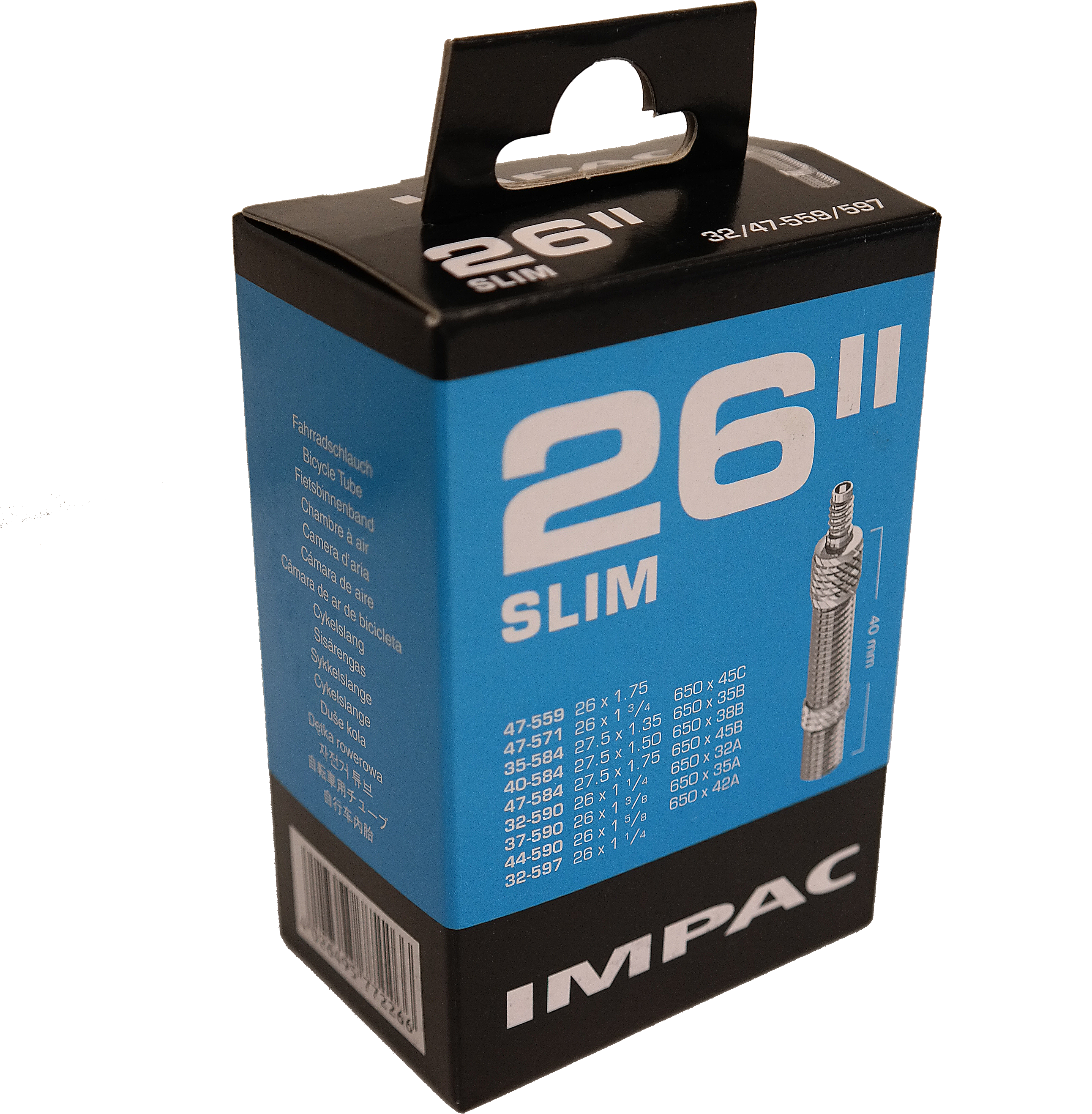 Impac ( schwalbe ) binnenband dv12 26 inch 32 47-597 40 mm