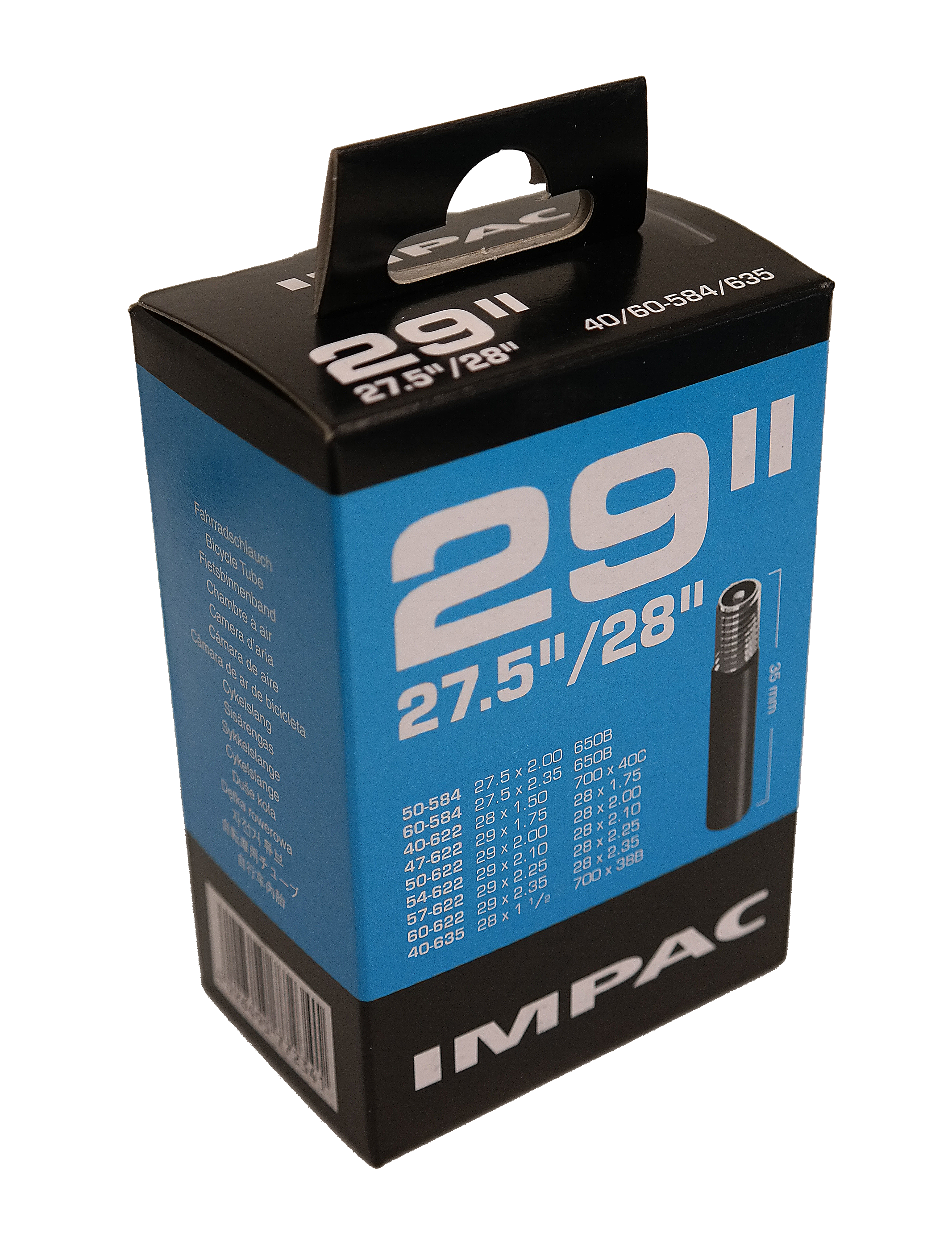 Impac ( schwalbe ) binnenband av19 27,5 29 inch 40 60-622 av 40 mm