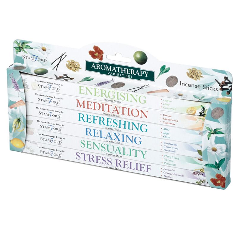 37147 aromatherapie - stamford hex wierook stokjes geschenkdoos 6 pakjes