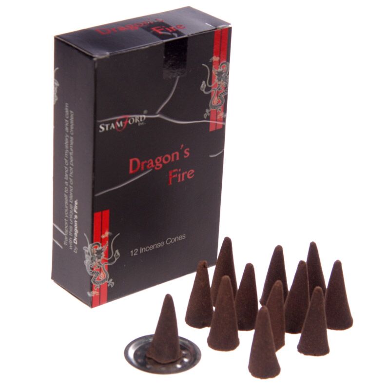 Drakenvuur 37180 - stamford zwarte wierook kegels