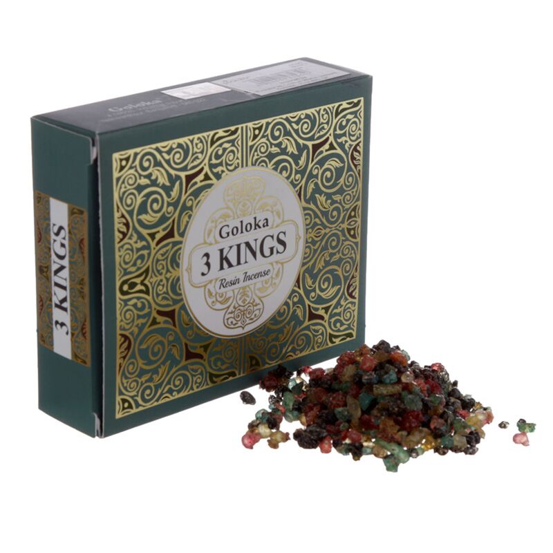 Drie koningen 30g - goloka wierookkorrels hars