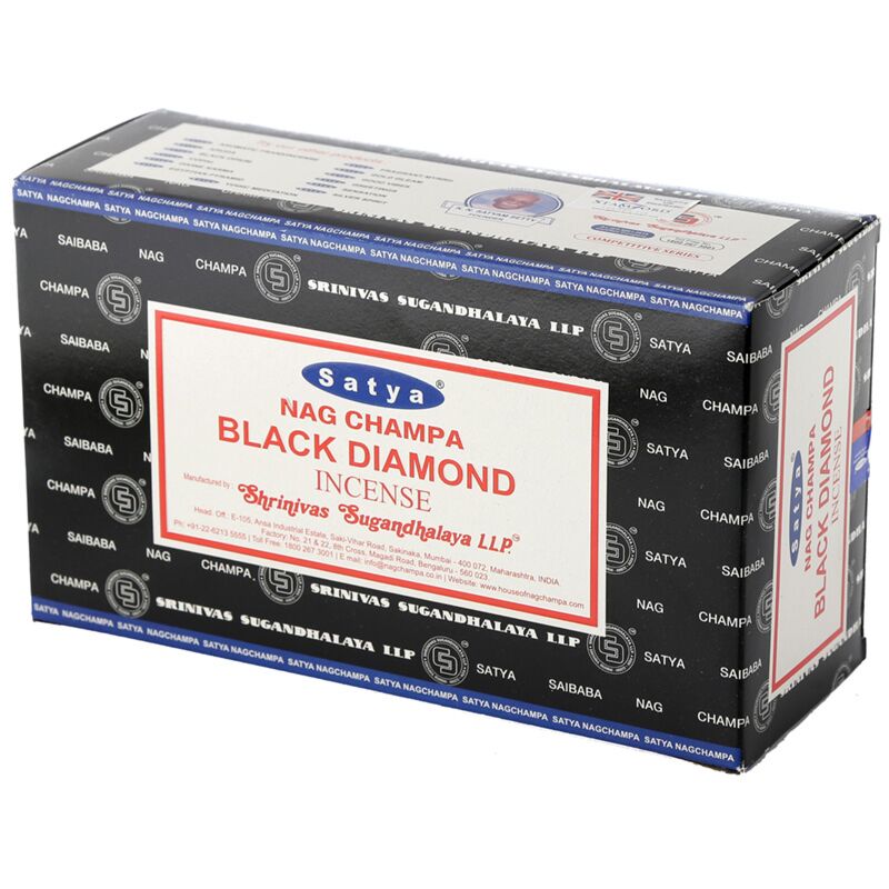 01346 zwarte diamant - satya nag champa wierook stokjes