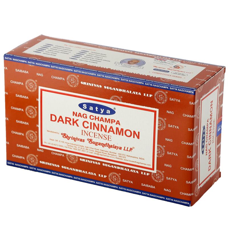 01349 donkere kaneel - satya nag champa wierook stokjes
