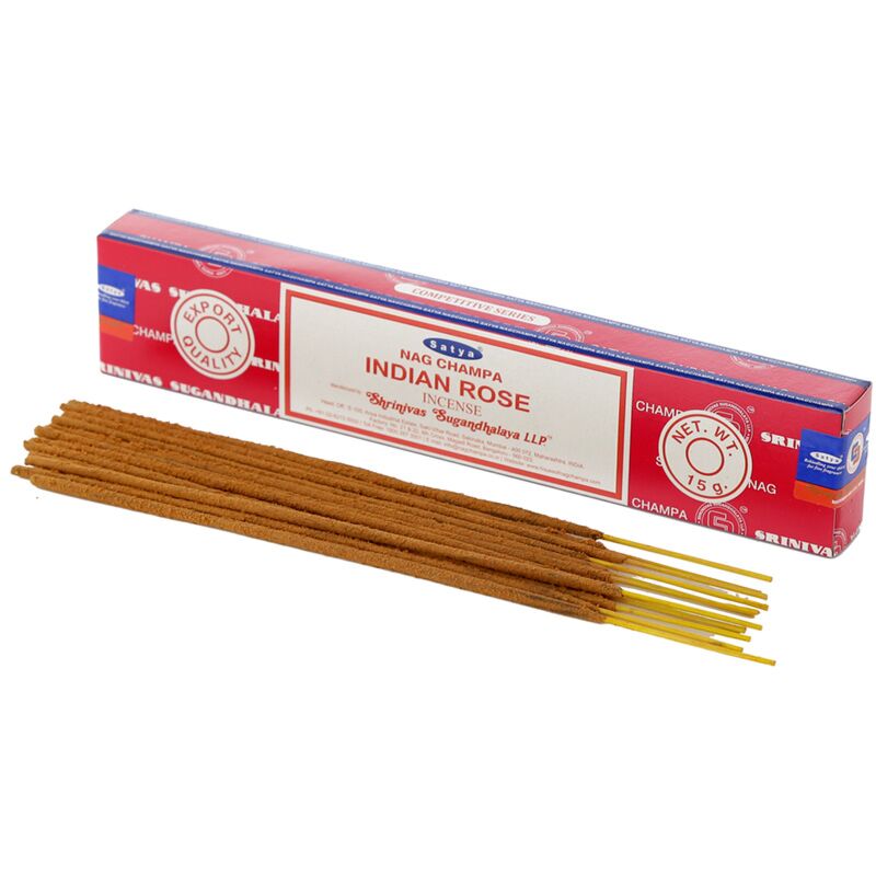 01360 indische roos - satya nag champa wierook stokjes