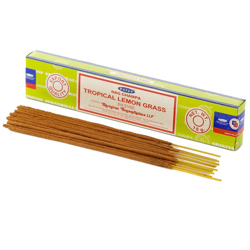 01366 tropische citroengras - satya nag champa wierook stokjes