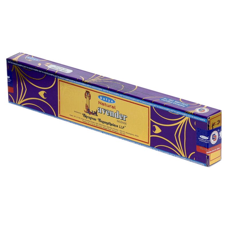 01444 natuurlijke lavendel - satya nag champa wierook stokjes