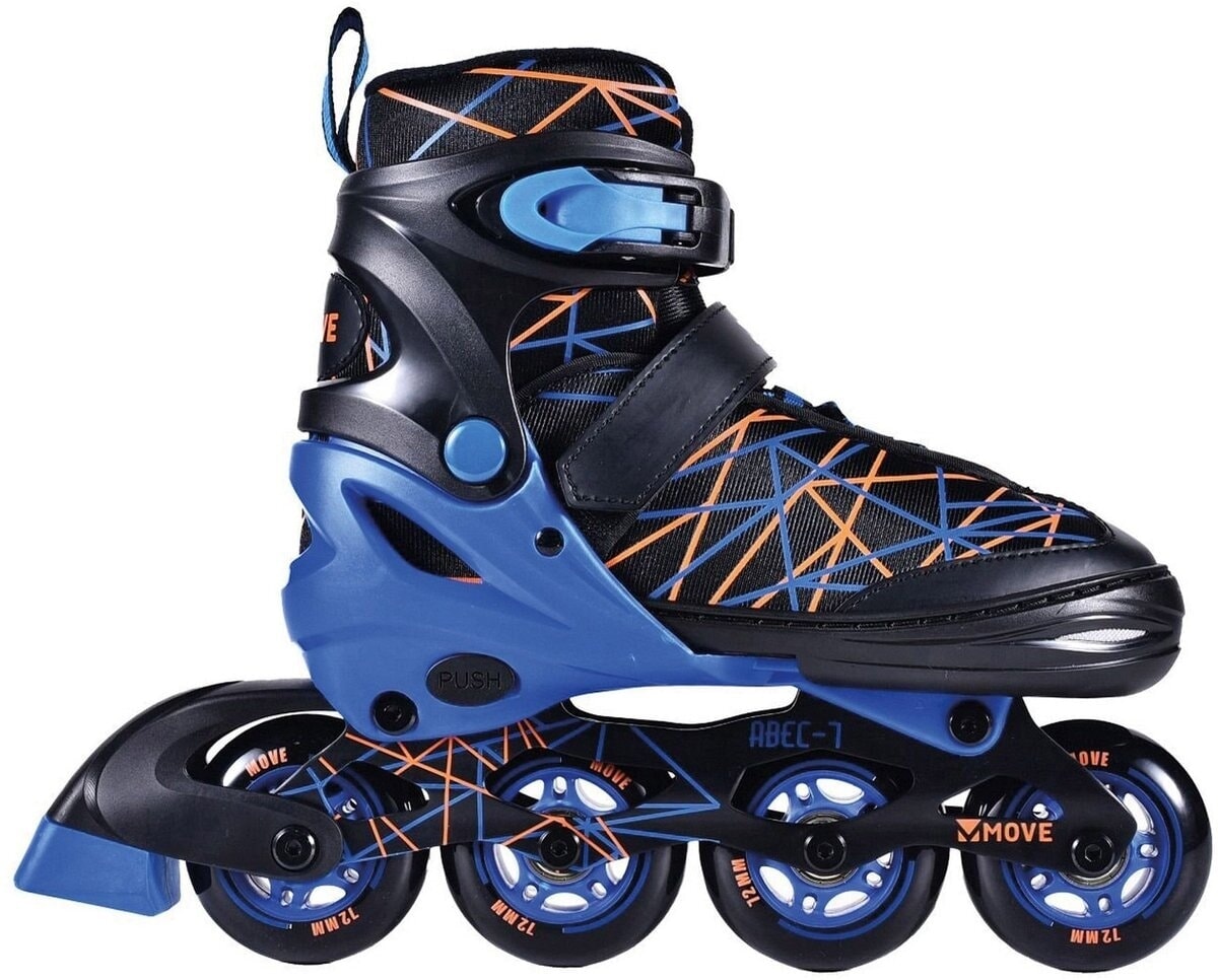 Move inline skates : stripes zwart blauw (562410) maat 38 41