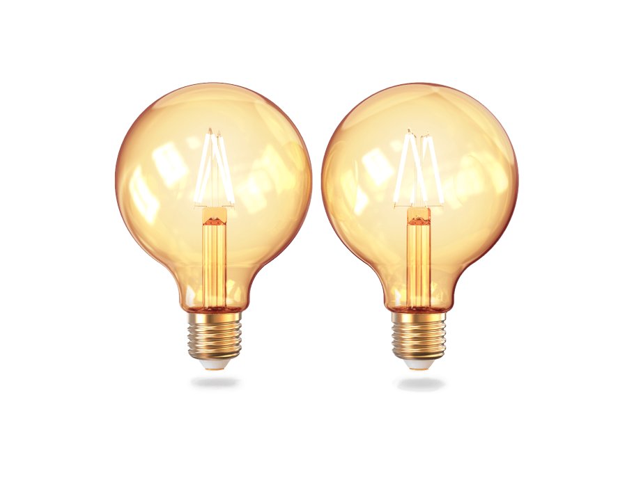 Innr ledlamp - wifi - e27-filament - vintage globe - 2 stuks