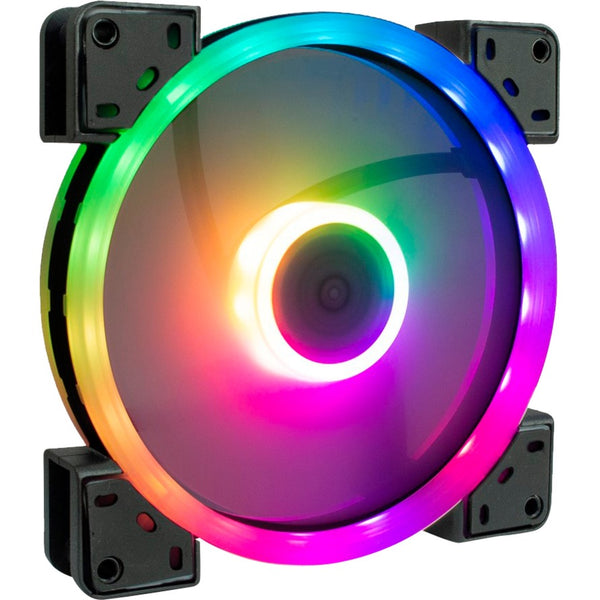 Inter-tech Argus RS-141 RGB Case Fan (Black, 140 x 140 x 25 mm, PWM)