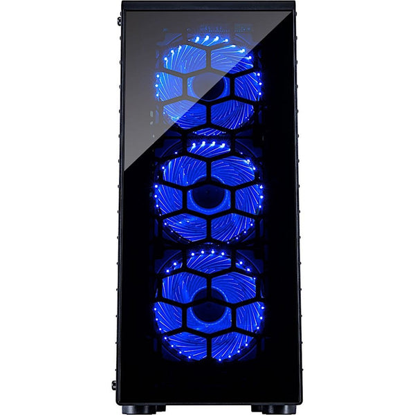 Inter-tech cxc2 midi tower case (black | 3x usb-a | window)