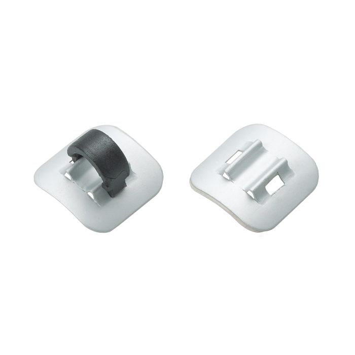 Jagwire alloy stick-on cable guide (50pcs) - silver