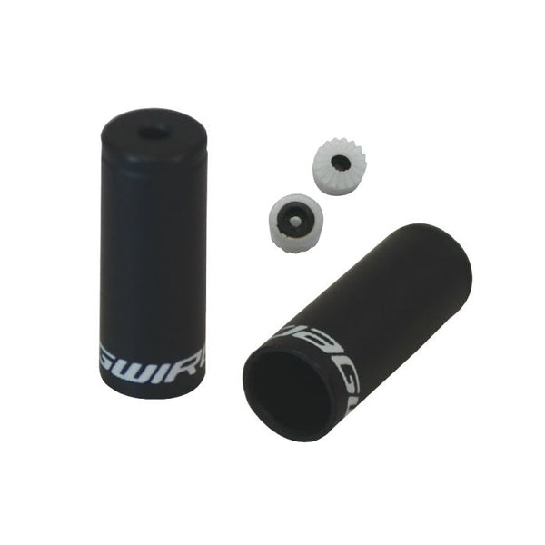 Jagwire end caps sealed - 4mm shift - alloy (50pcs) - black