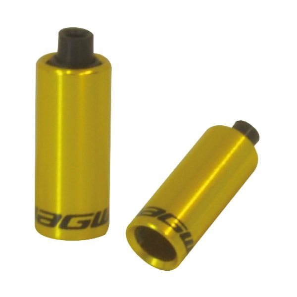 Jagwire end caps hooded - 4,5mm shift (braided) - alloy (30pcs) - gold
