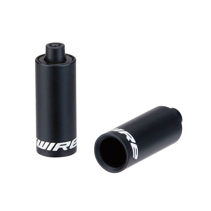 Jagwire end caps hooded - 5mm brake - alloy (30pcs) - black