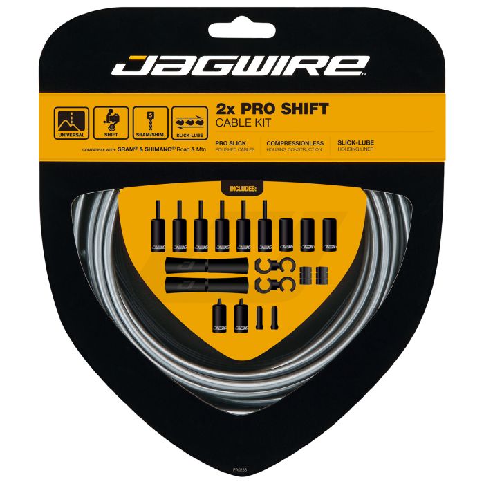 Jagwire 2x pro shift kit - ice gray