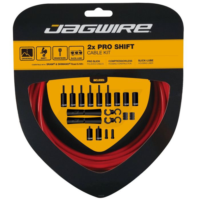 Jagwire 2x pro shift kit - red
