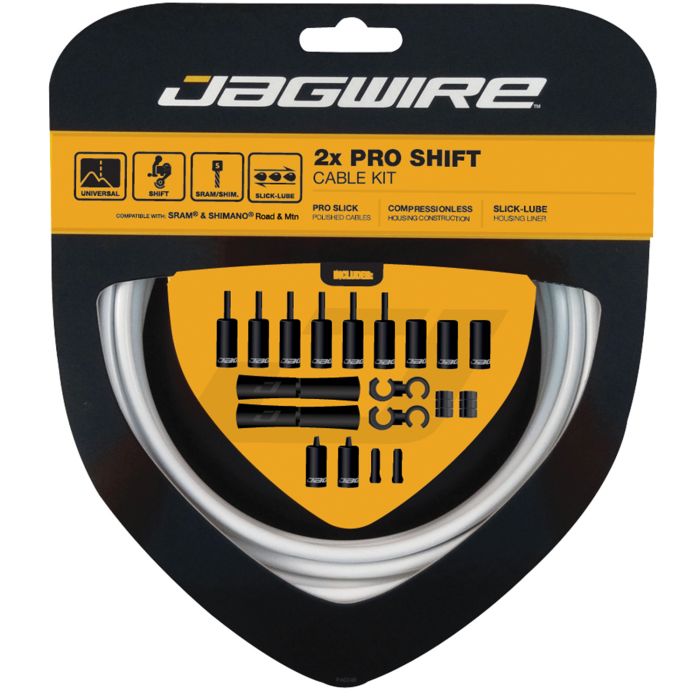 Jagwire 2x pro shift kit - white
