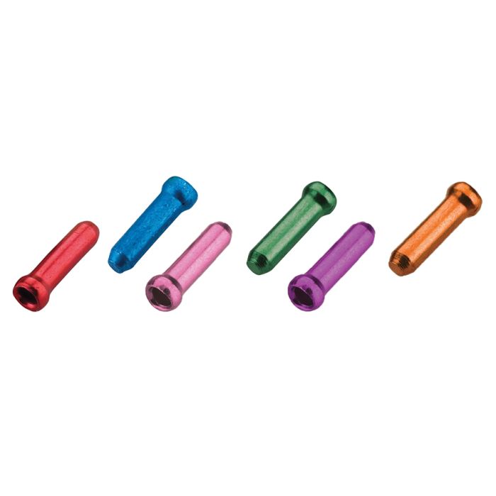 Jagwire cable tips - brake or shift (500pcs) - red blue pink purple orange green